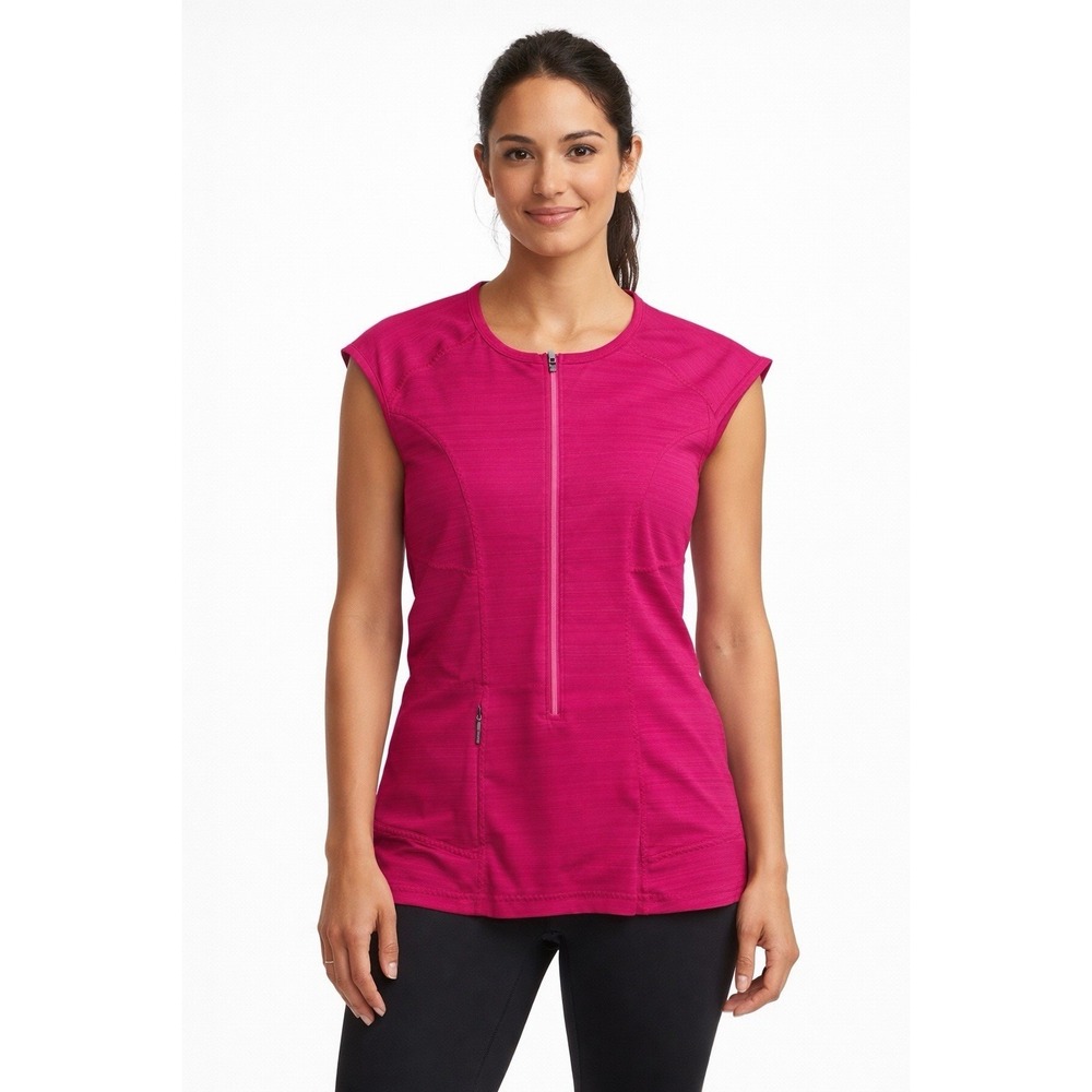 Athleta Womens Pacifica Fuchsia Pink‎ Rash Guard Tank Top Size Small